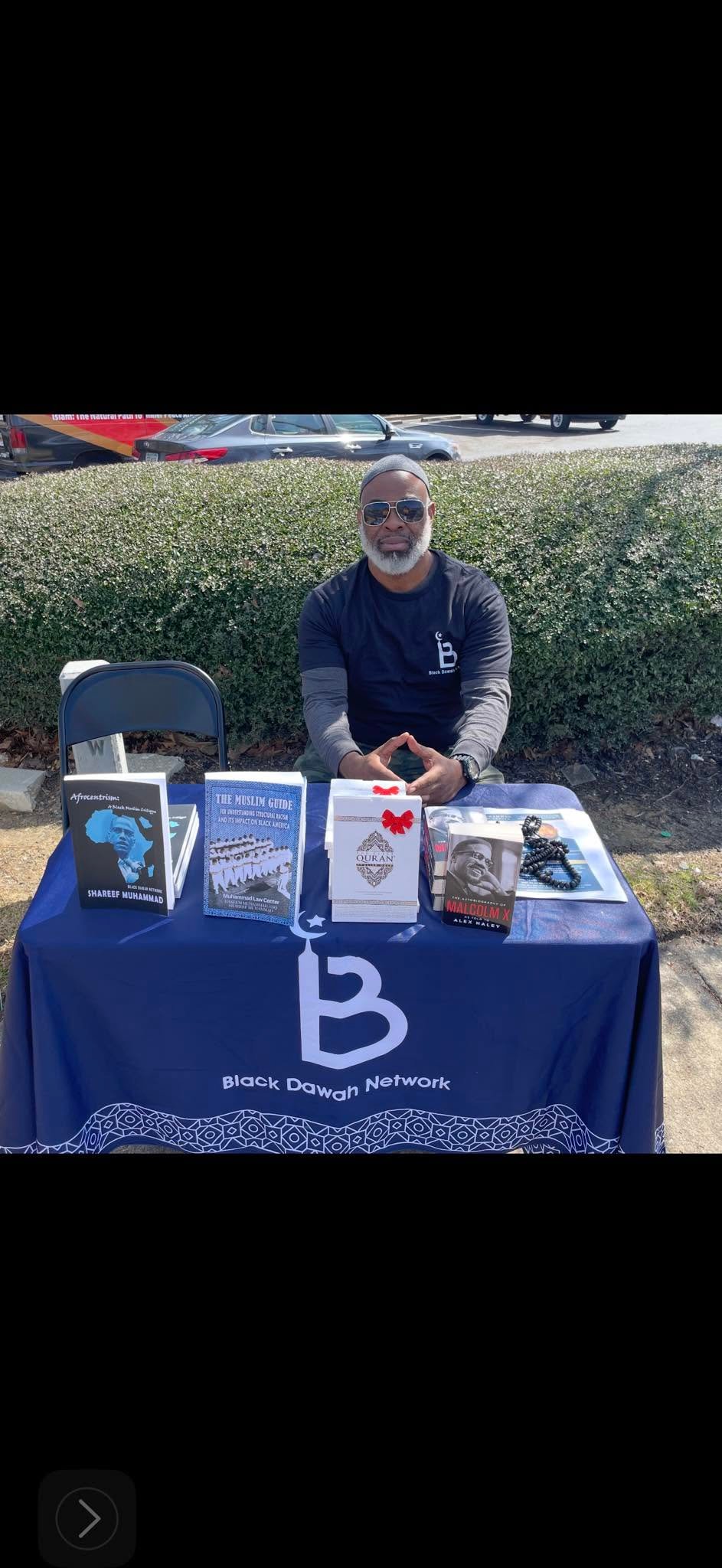 Black Dawah Network da'wah table